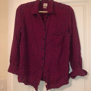 Long sleeve plaid shirt